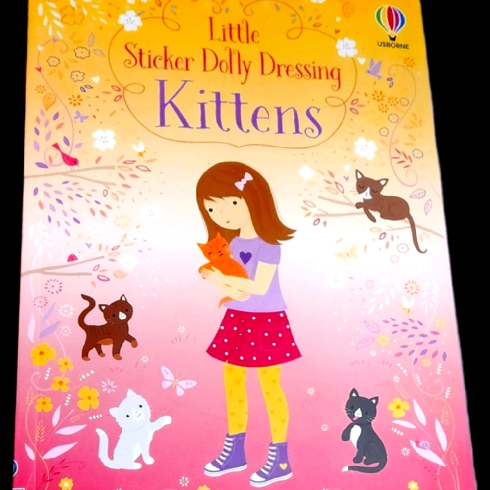Usborne Little Sticker Dolly Dressing Kittens Book